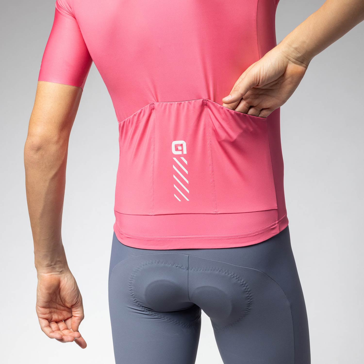 Ale Clothing Colour Block Pragma Short Sleeved Jersey SS26 - M - Pink Pragma