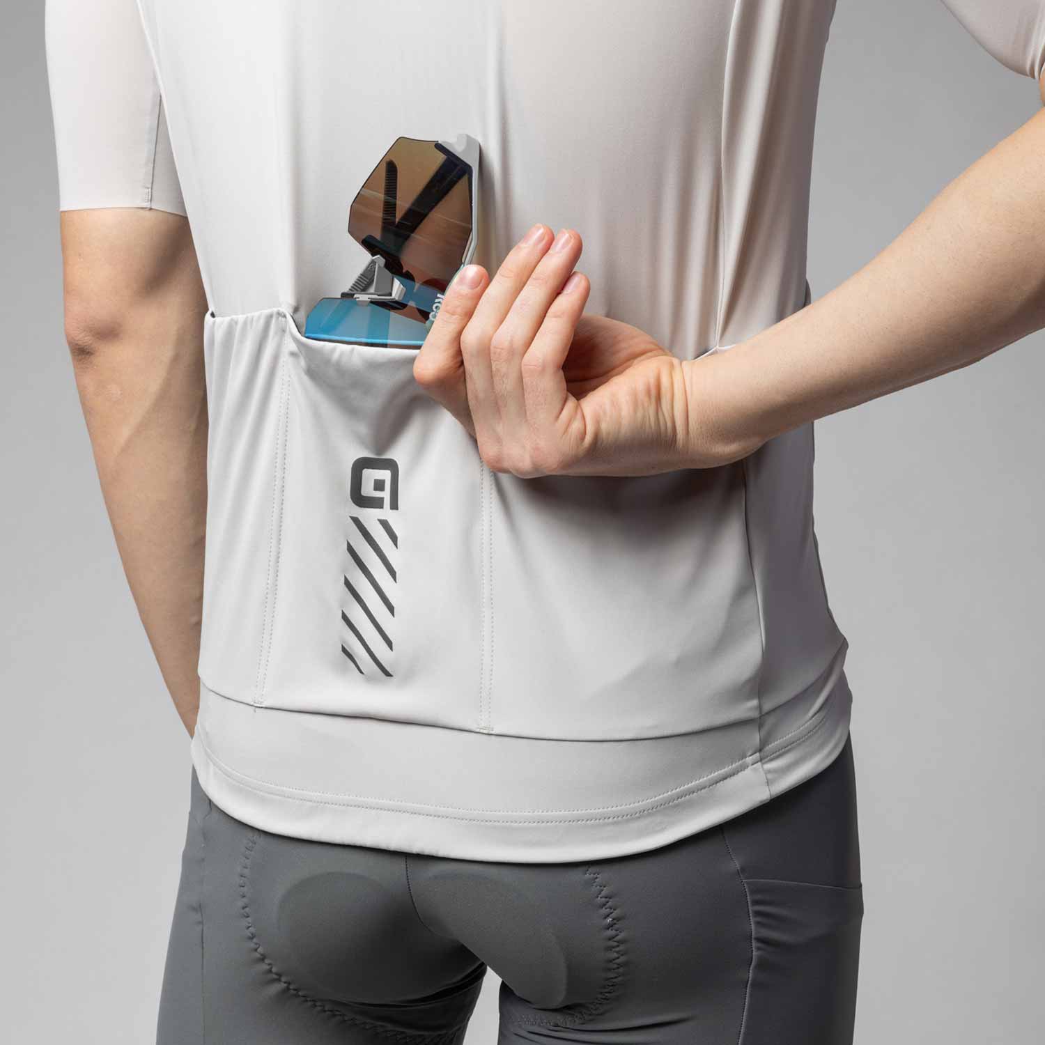 Ale Clothing Colour Block Off Road Pragma Short Sleeved Jersey Stone XL