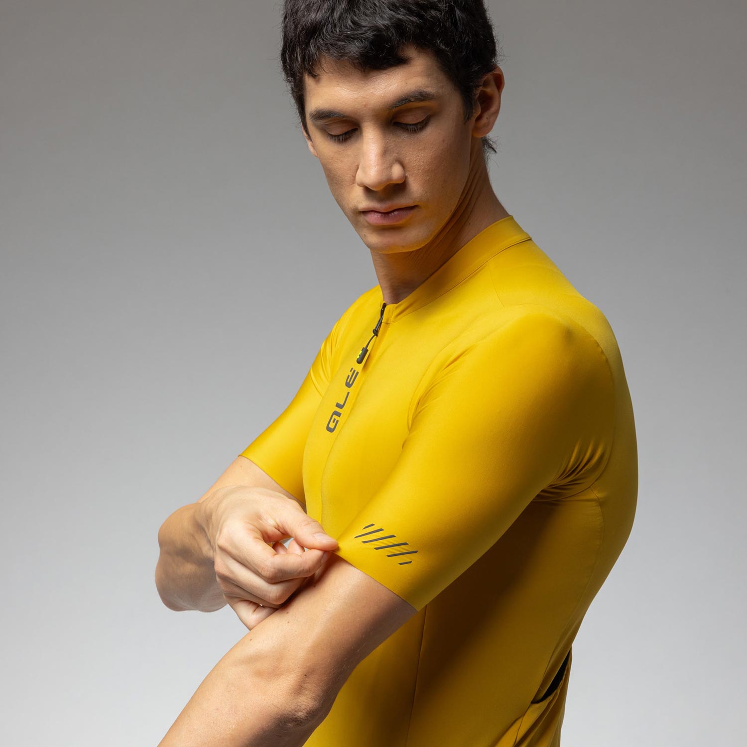 Ale Clothing Colour Block Off Road Pragma SS26 Short Sleeved Jersey - M - Yellow Pragma