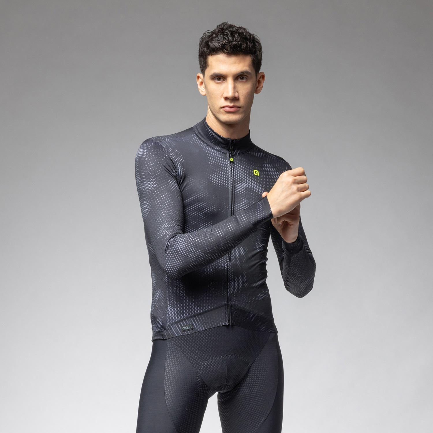 Ale Clothing Spray PR-E Long Sleeved Jersey Black XL