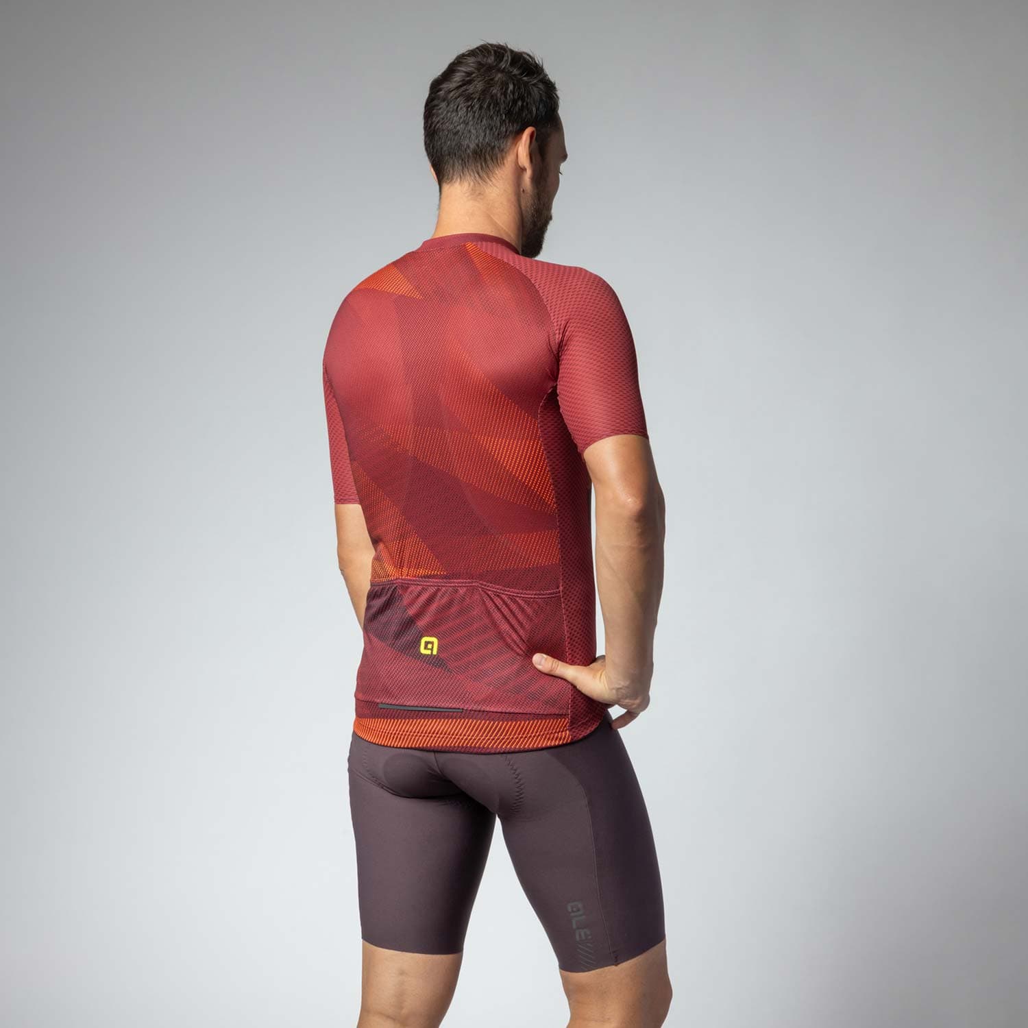 Ale Clothing Connect Pragma SS Jersey Bordeaux L