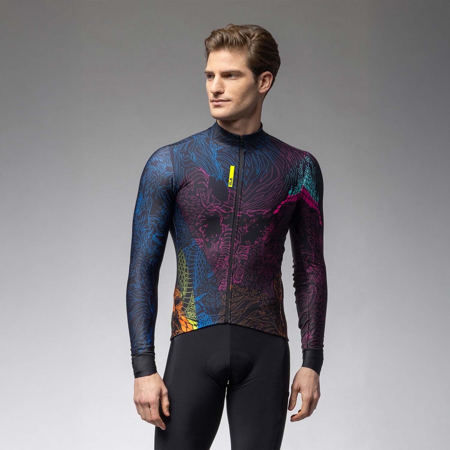 Ale Clothing Zanzibar Pragma Long Sleeved Jersey - XXL - Multi Pragma
