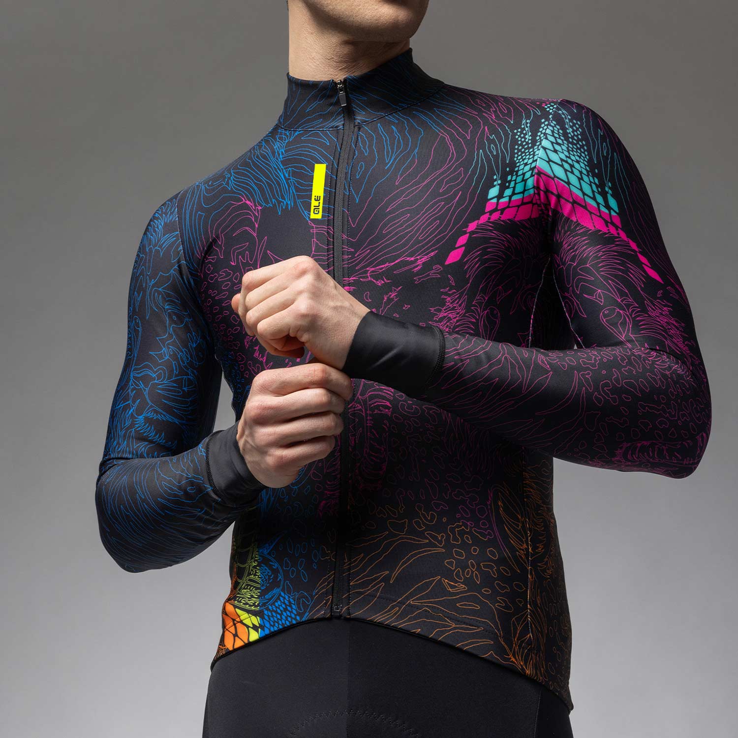 Ale Clothing Zanzibar Pragma Long Sleeved Jersey - M - Multi Pragma