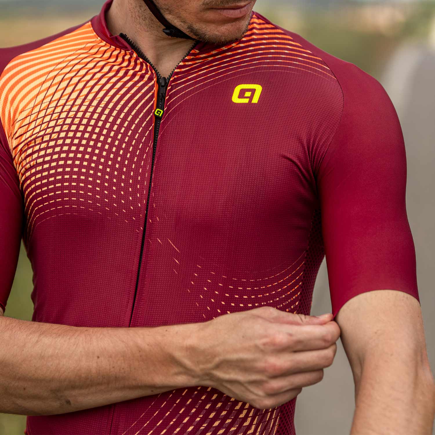 Ale Clothing Optical Pragma SS Jersey Bordeaux XXL