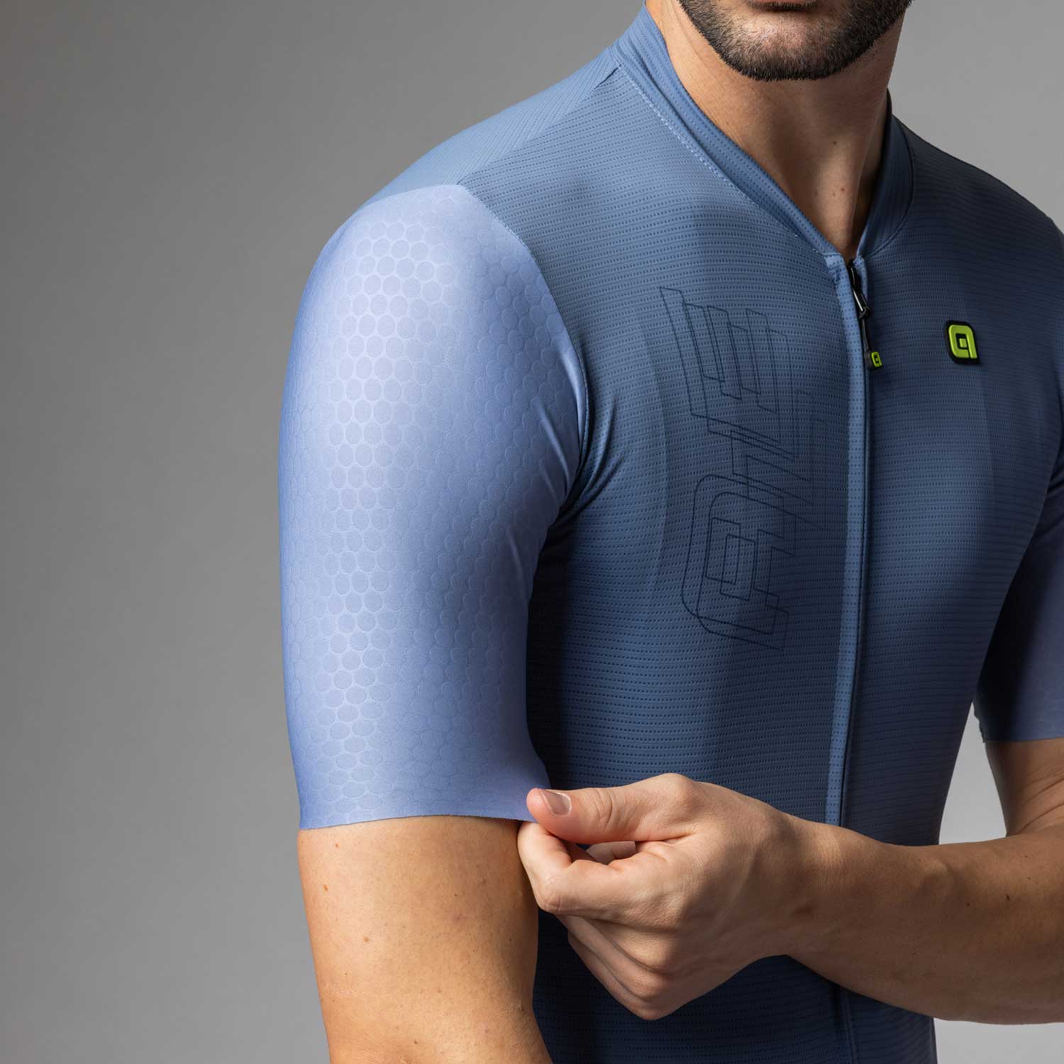 Ale Clothing Follow Me PR-E Short Sleeved Jersey Steel Blue M