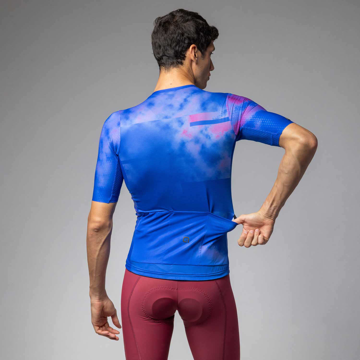 Ale Clothing Atmosfera PR-E Short Sleeeved Jersey Cobalt Blue L