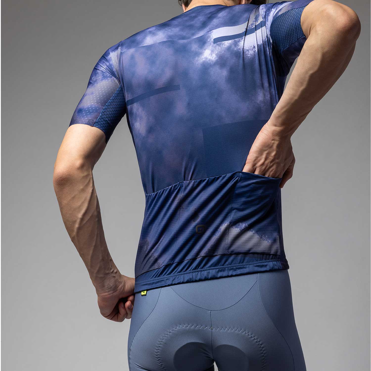 Ale Clothing Atmosfera PR-E Short Sleeeved Jersey Blue S