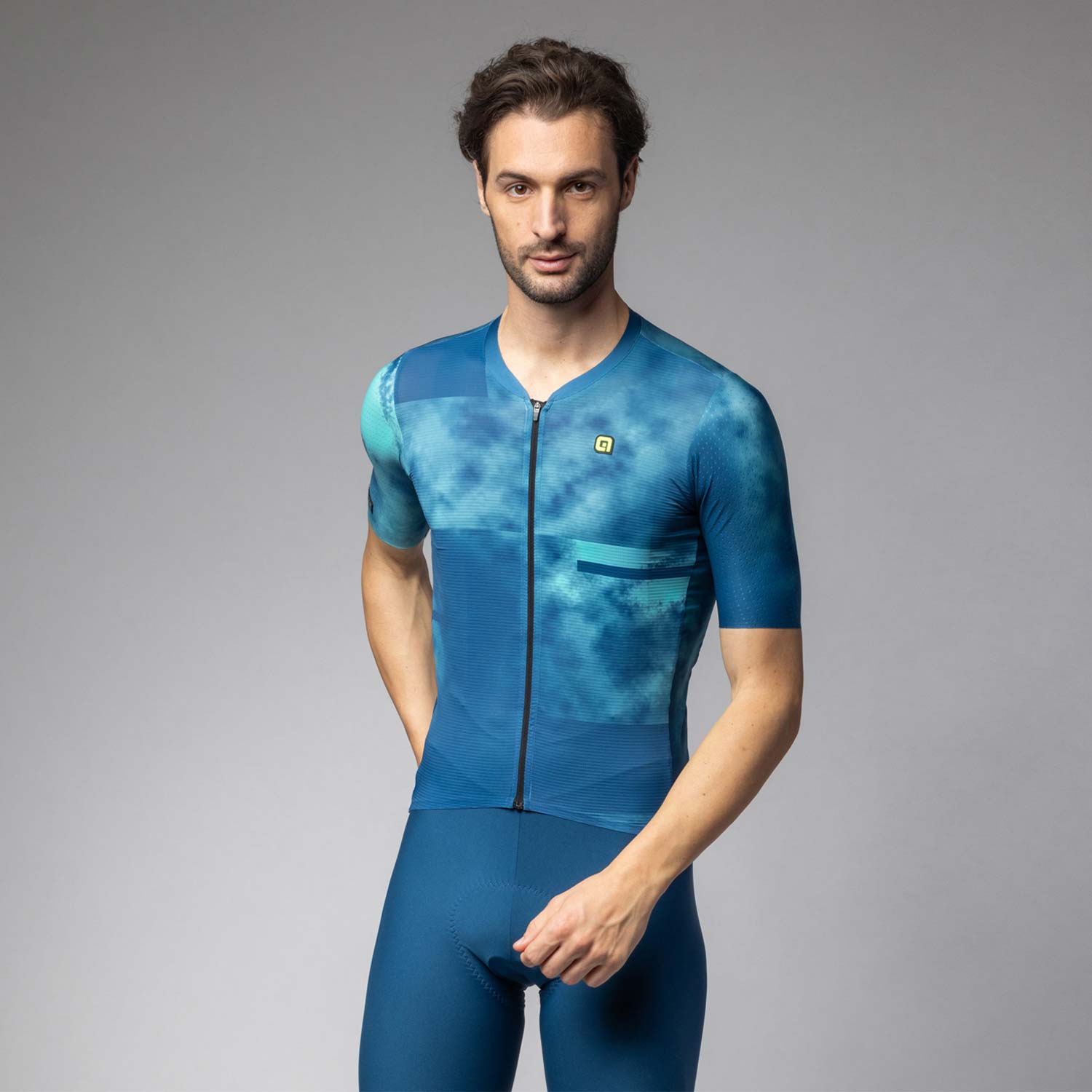 Ale Clothing Atmosphera PR-E Short Sleeved Jersey - S - Light-Blue PR-E