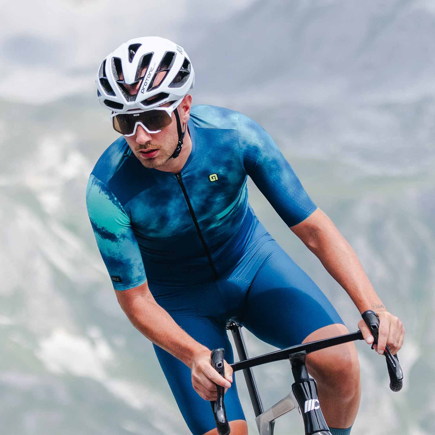 Ale Clothing Atmosfera PR-E Short Sleeeved Jersey Lagoon XXL