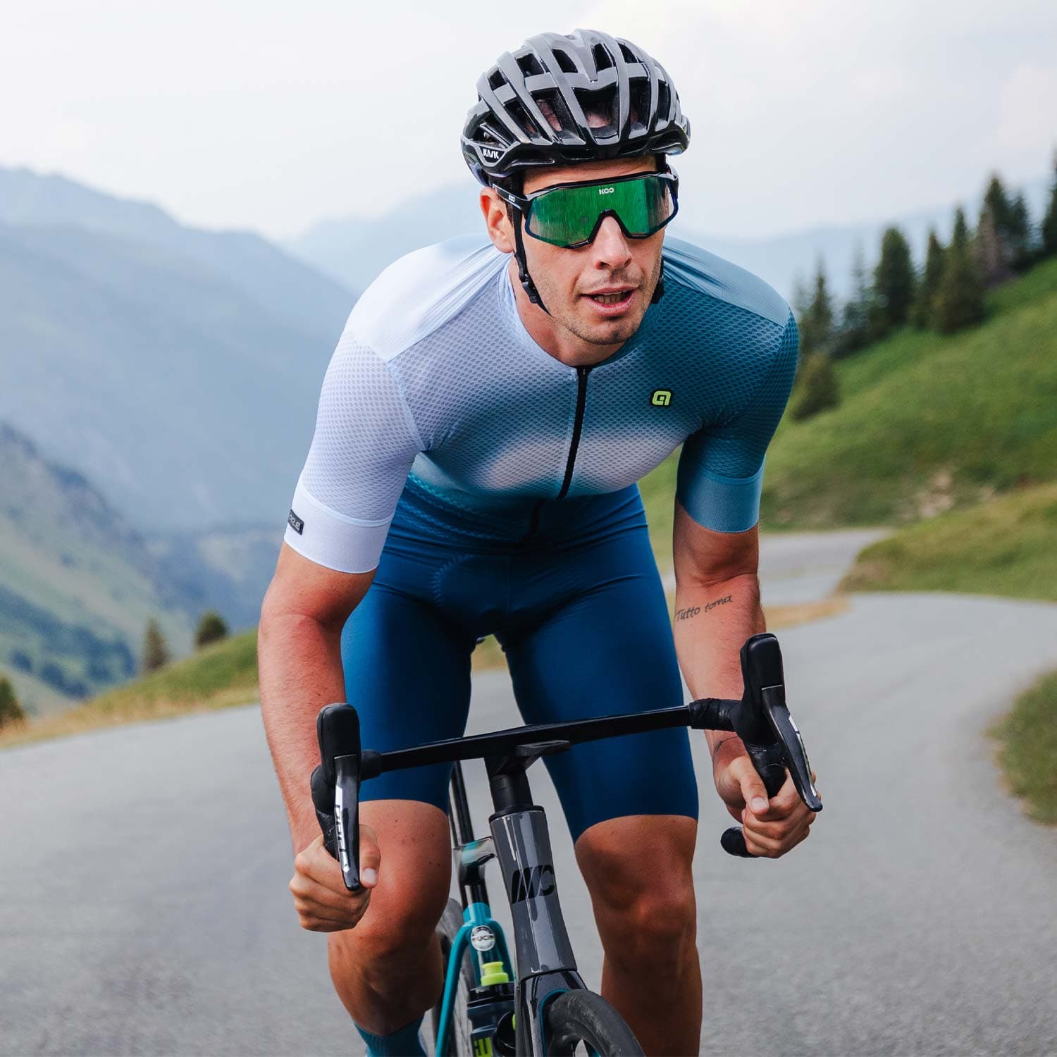 Ale Clothing Flash PR-E Short Sleeved Jersey Lagoon S