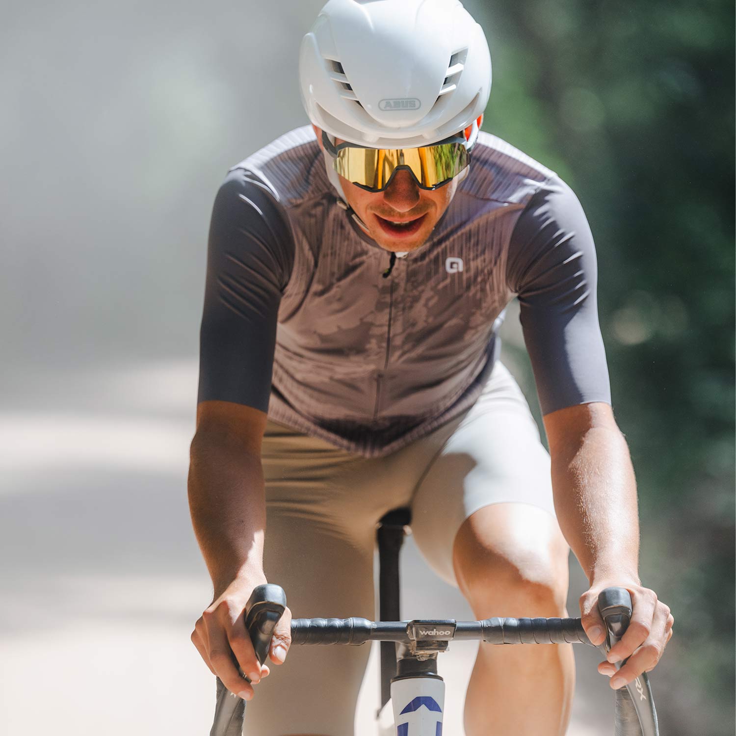 Ale Clothing Krakatoa Off Road Short Sleeved Jersey - M - Grey Off Road/Gravel