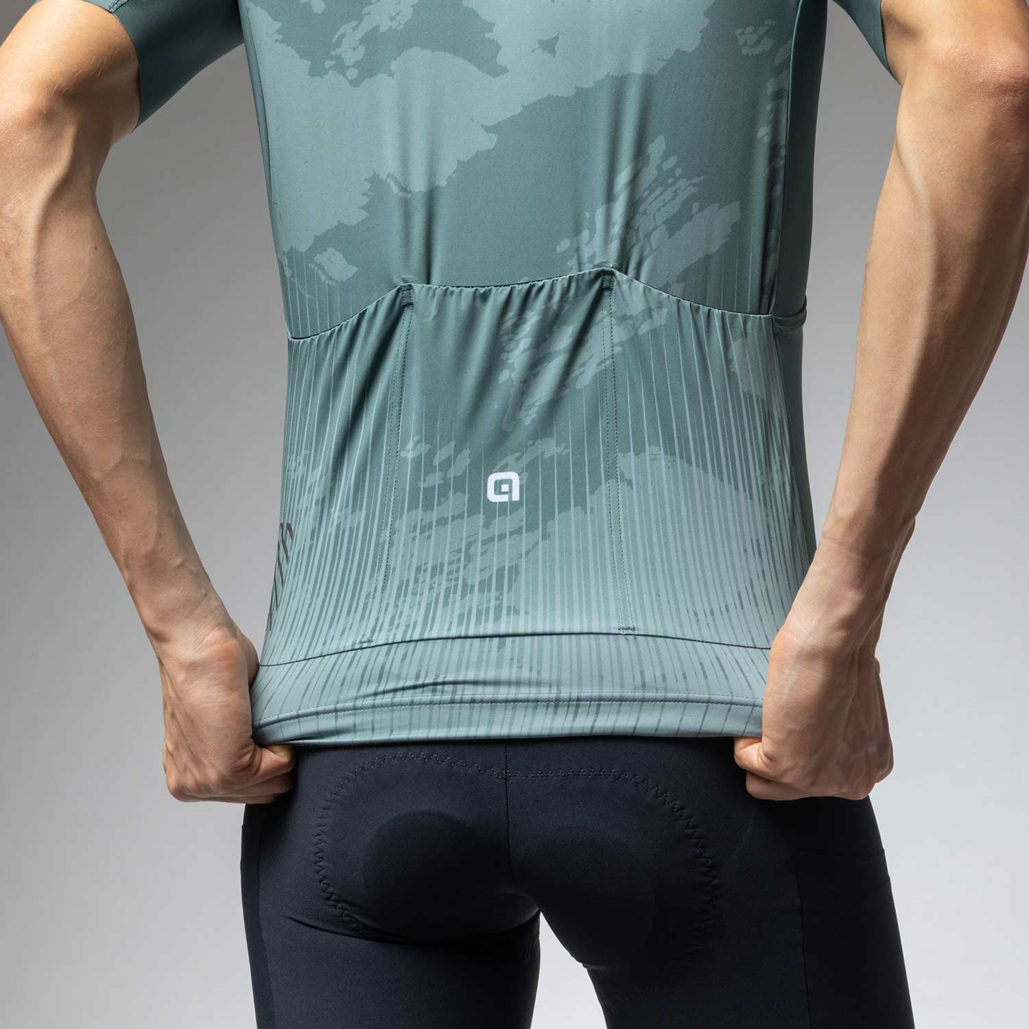 Ale Clothing Krakatoa Off Road Short Sleeved Jersey - L - Green Off Road/Gravel