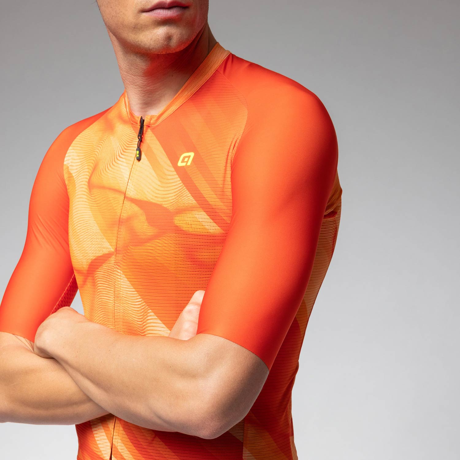 Ale Clothing Crash Pragma Short Sleeved Jersey - M - Orange Pragma