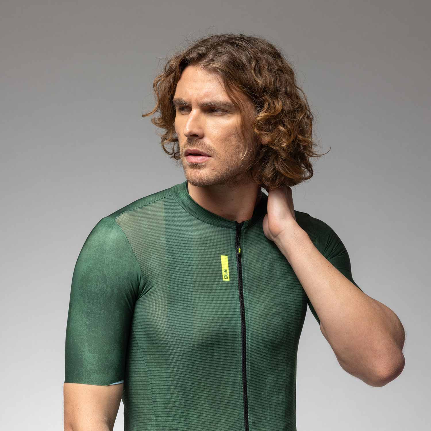 Ale Clothing Deep Pragma Short Sleeved Jersey - M - Green Pragma