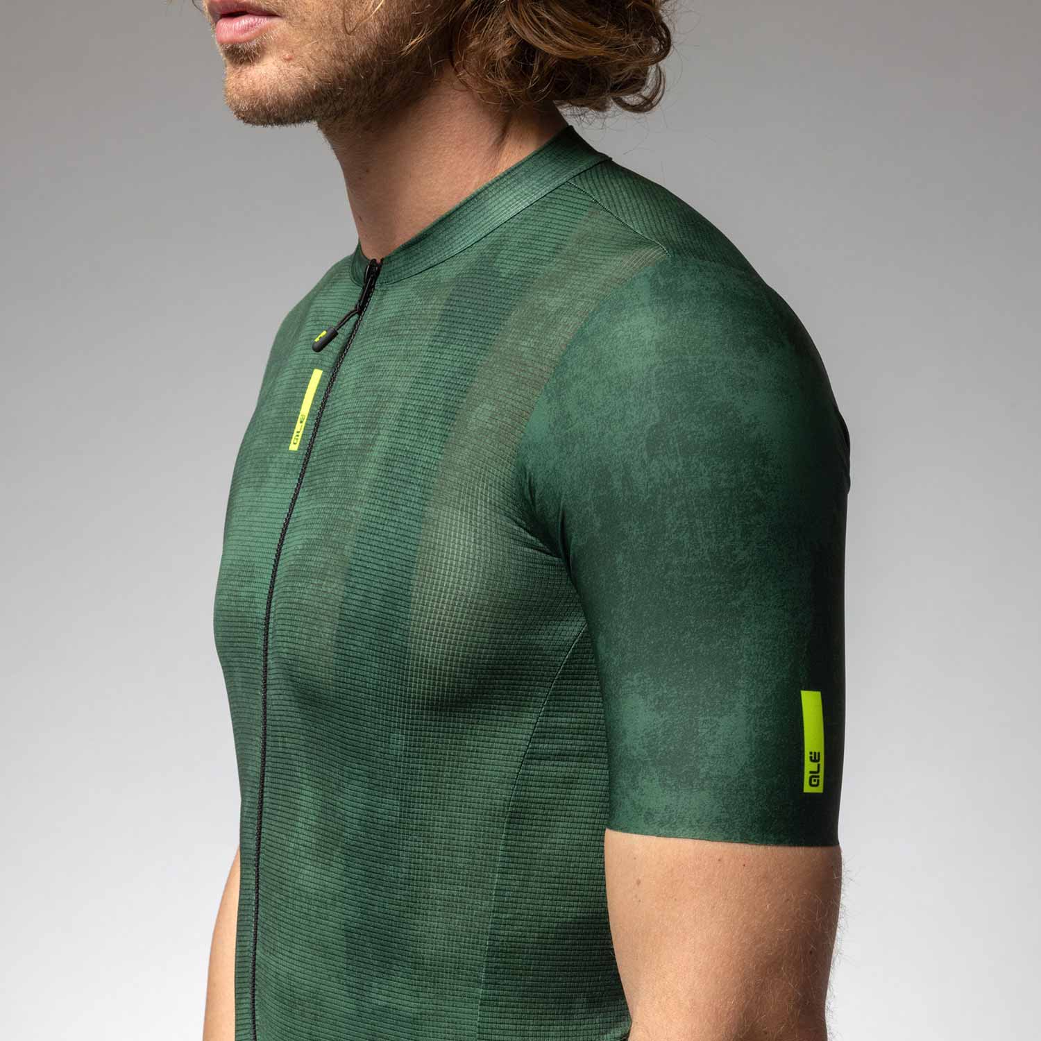 Ale Clothing Deep Pragma Short Sleeved Jersey - XL - Green Pragma