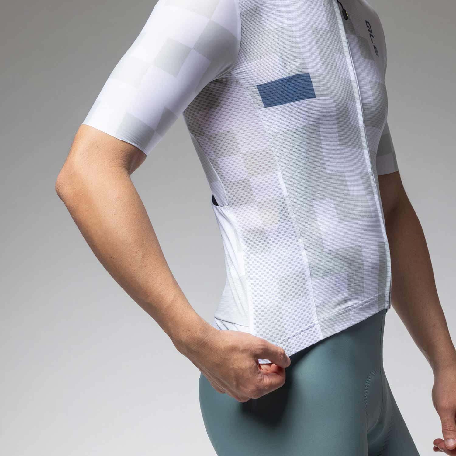 Ale Clothing Pixel Pragma Short Sleeved Jersey - S - White Pragma
