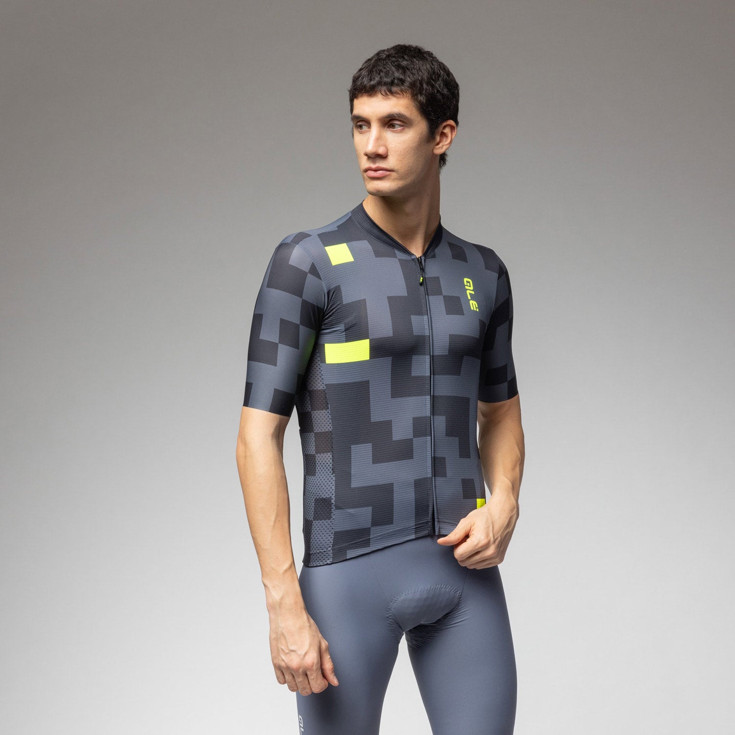 Ale Clothing Pixel Pragma Short Sleeved Jersey - XXL - Black Pragma