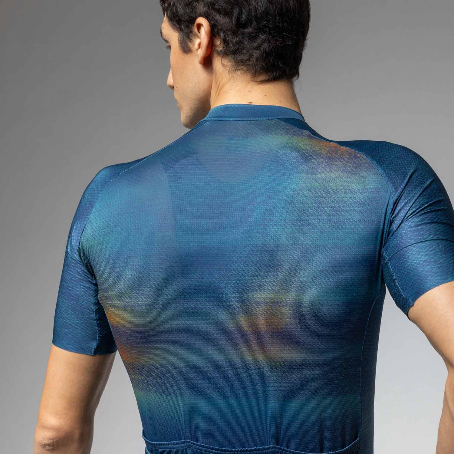 Ale Clothing Traccia Off Road Short Sleeved Jersey - M - Blue Off Road/Gravel