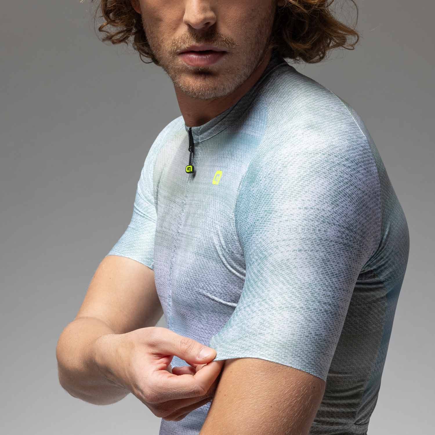 Ale Clothing Traccia Off Road Short Sleeved Jersey - L - White Off Road/Gravel