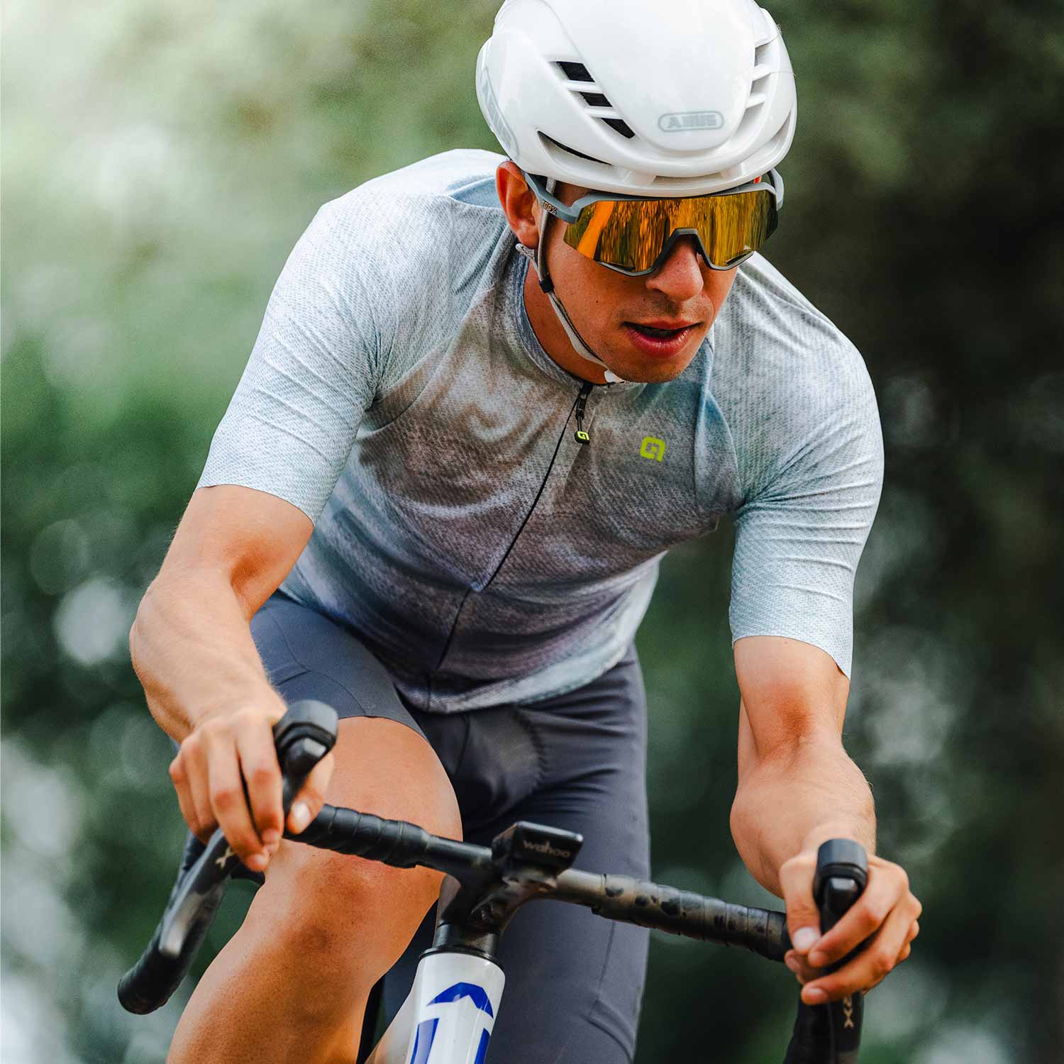 Ale Clothing Traccia Off Road Short Sleeved Jersey - L - White Off Road/Gravel