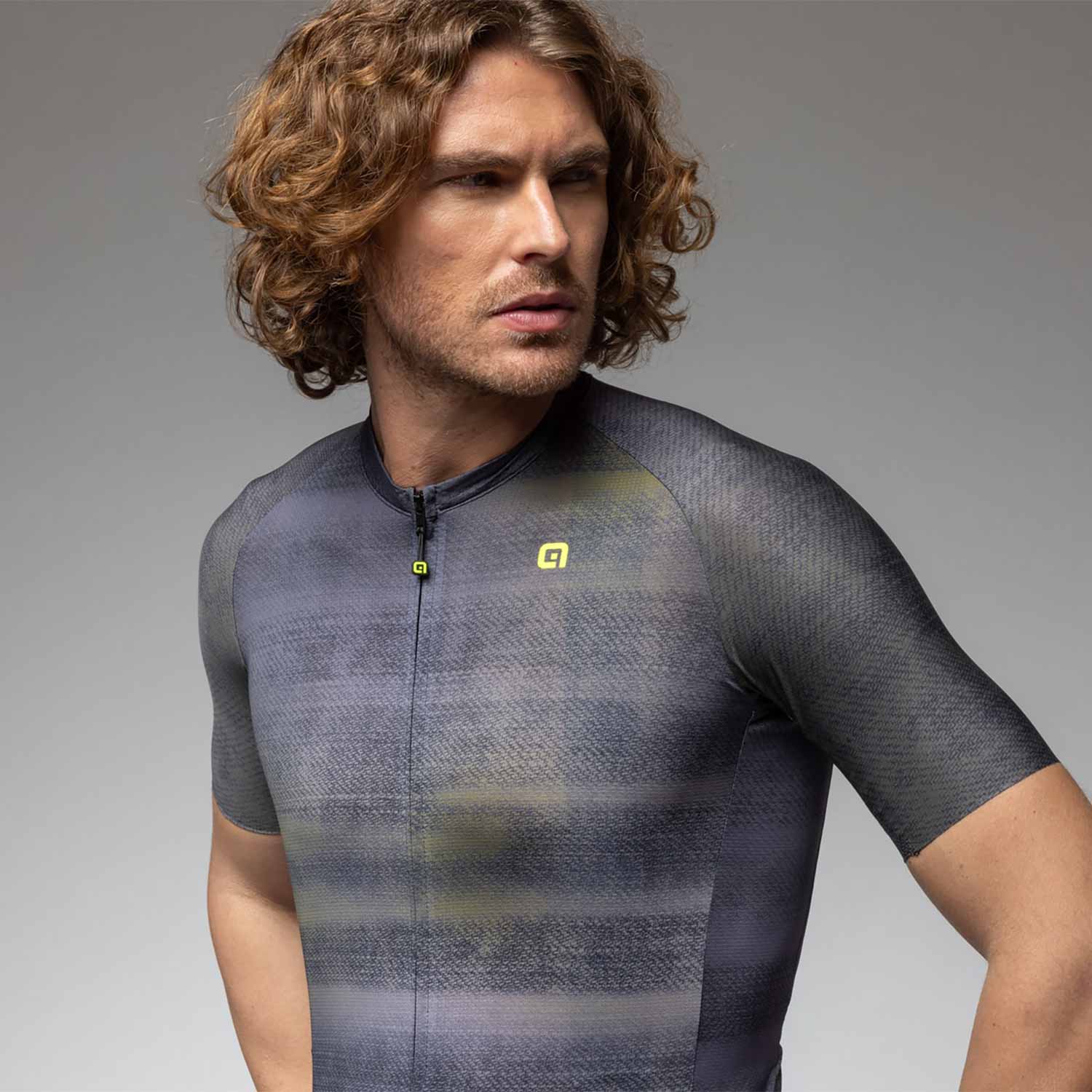 Ale Clothing Traccia Off Road Short Sleeved Jersey - M - Black Off Road/Gravel