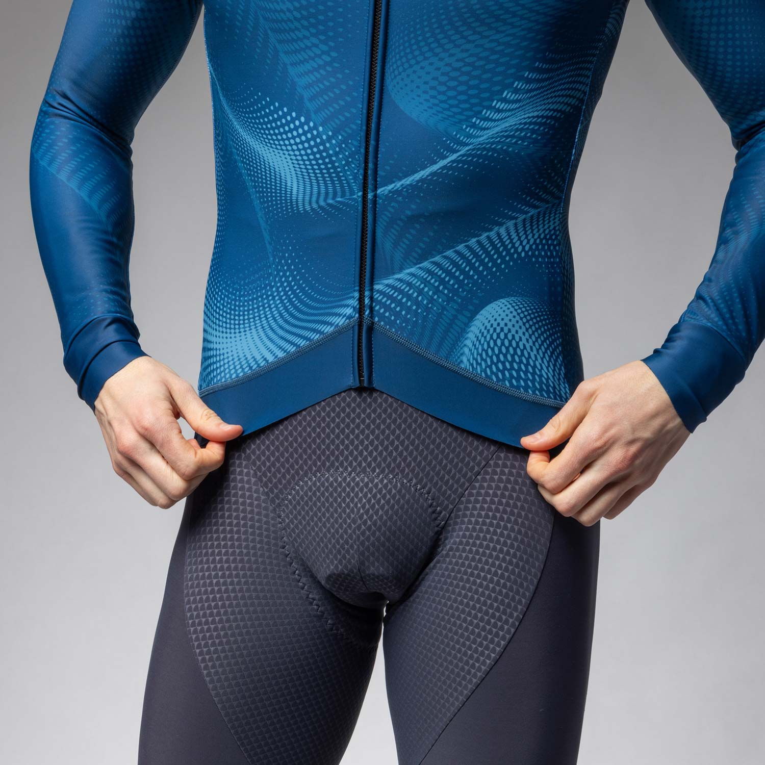 Ale Clothing Cosmic Pragma Long Sleeved Jersey - L - Blue Pragma