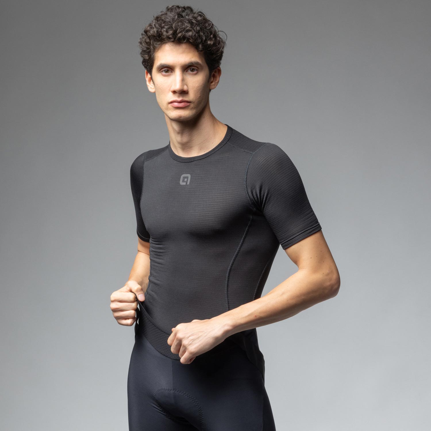 Ale Clothing Grid Intimo SS Baselayer Black M/L