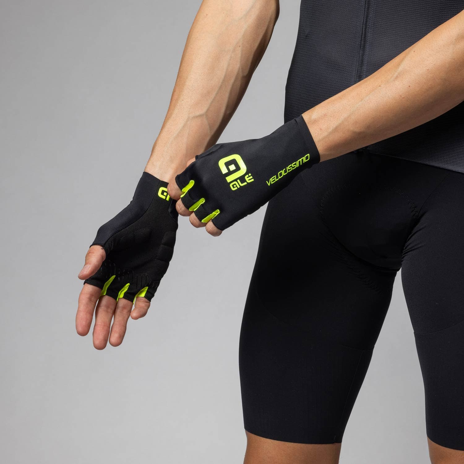 Ale Clothing Velocissimo Summer Gloves Black/Yellow M