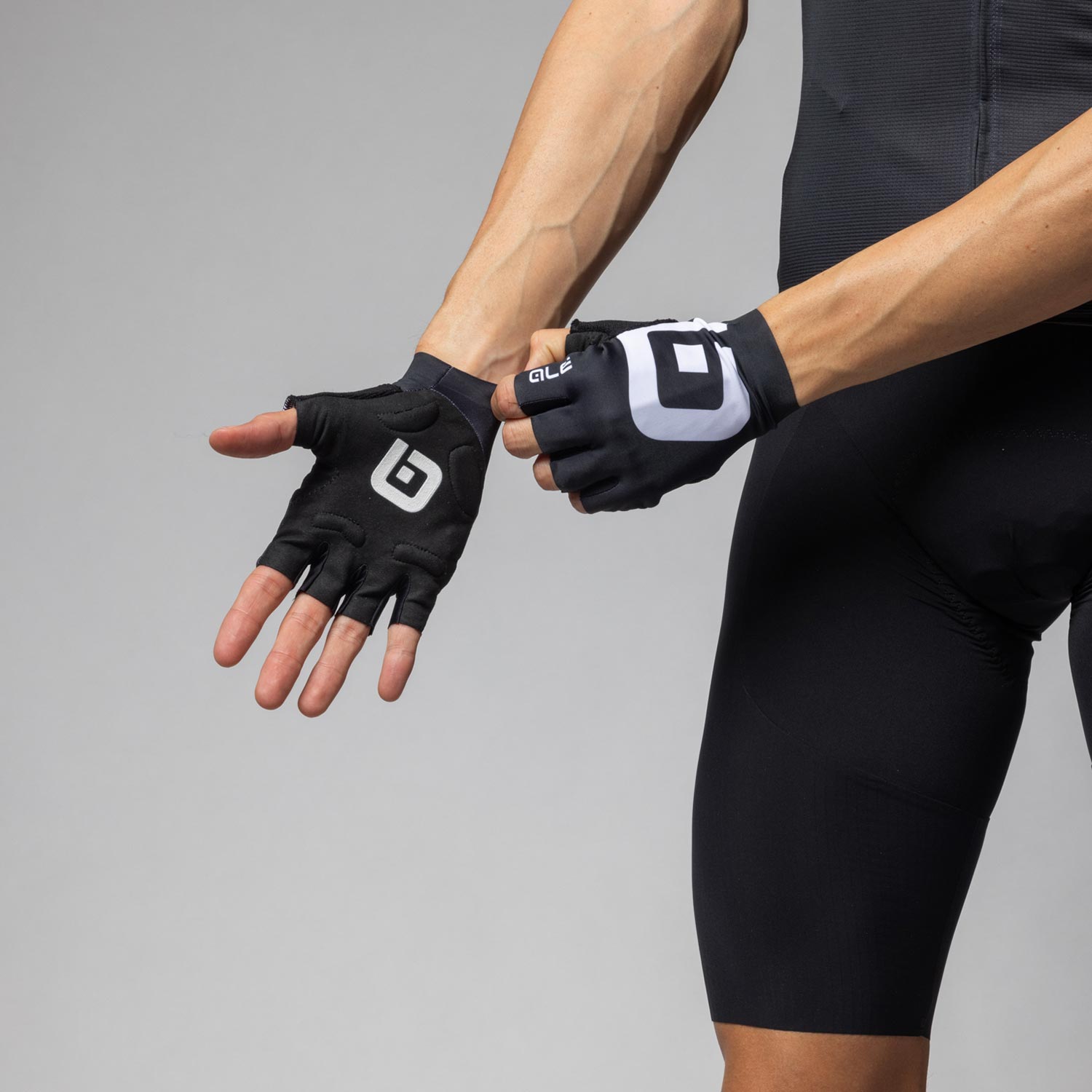 Ale Clothing Air Summer Mitts - XXL - Black-White