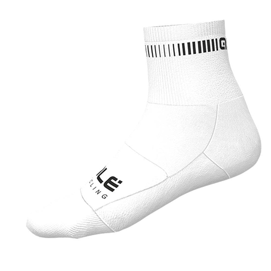 Ale Clothing Logo Q-Skin 12cm Socks White/Black L/44-47