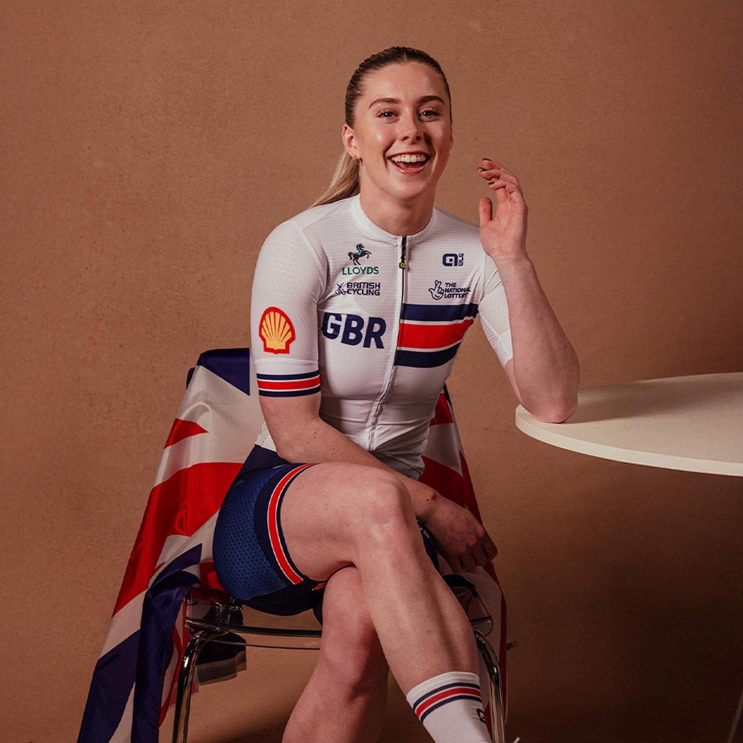 Ale Clothing Team GB Official Womens Prime Short Sleeved Jersey XL