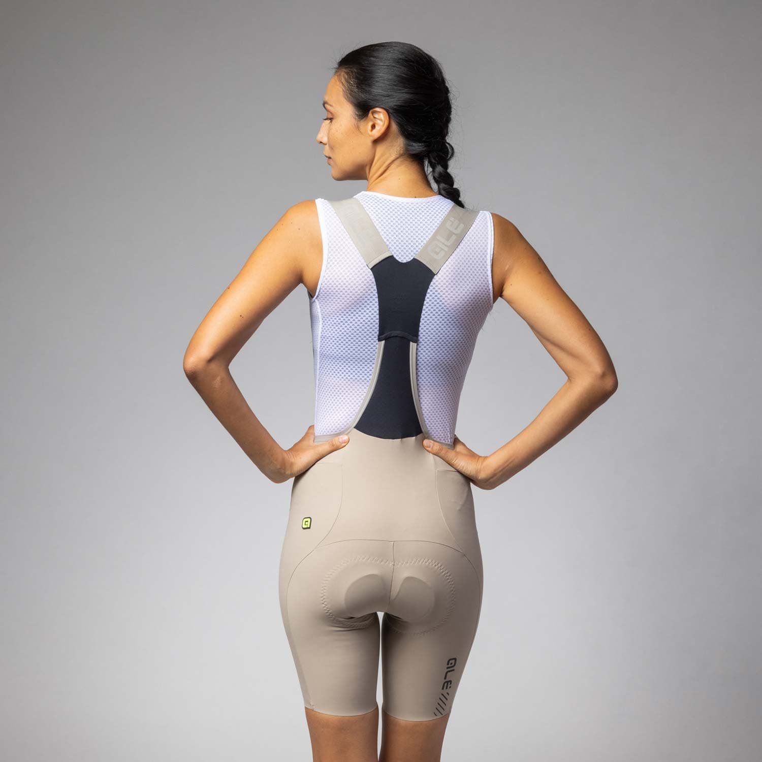 Ale Clothing Master 2.0 PR-E Womens Bibshorts Sand M