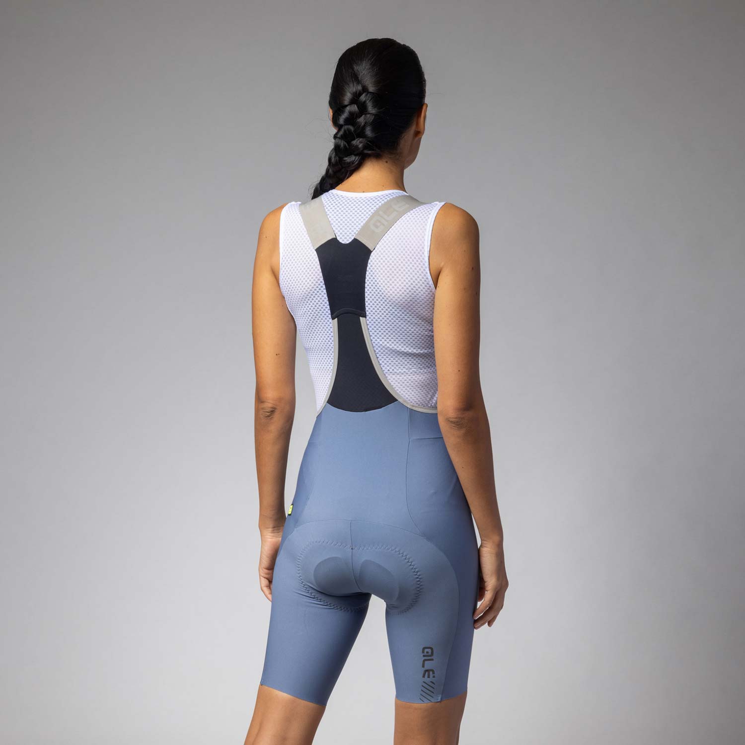 Ale Clothing Master 2.0 PR-E Womens Bibshorts Steel Blue L