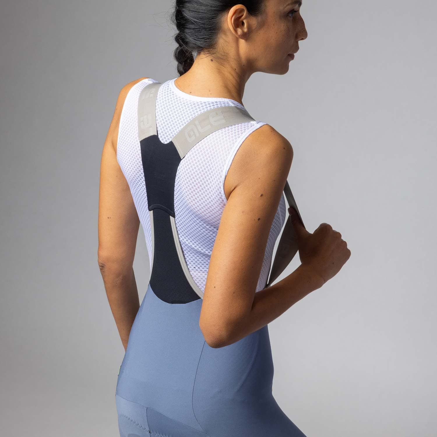 Ale Clothing Master 2.0 PR-E Womens Bibshorts Steel Blue L