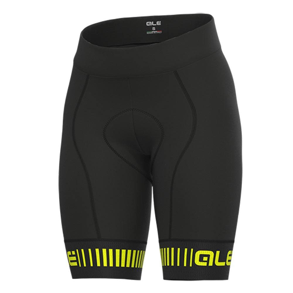 Ale Clothing Strada PR-R Wmn Shorts Black/Yellow