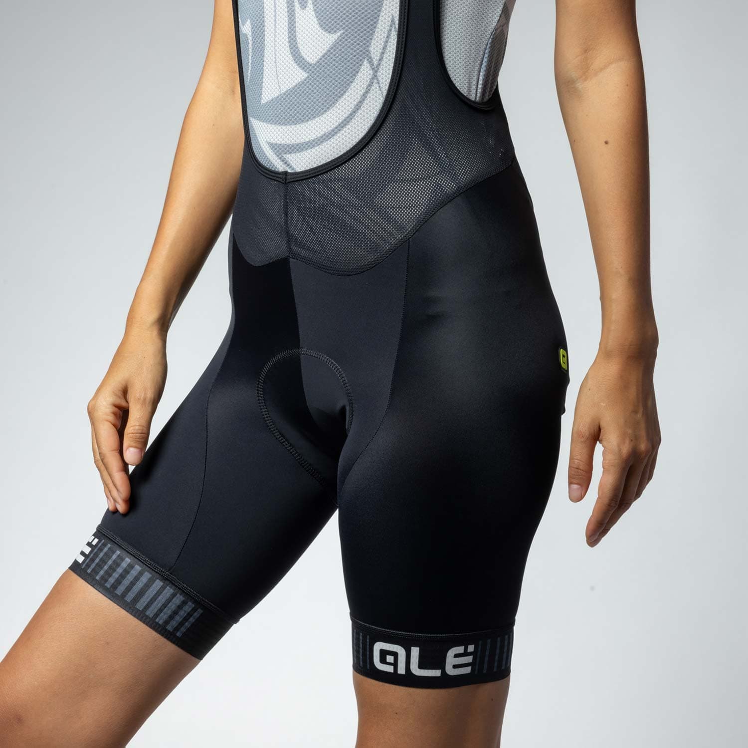 Ale Clothing Traguardo Pragma Wmn Bibshorts Black/White