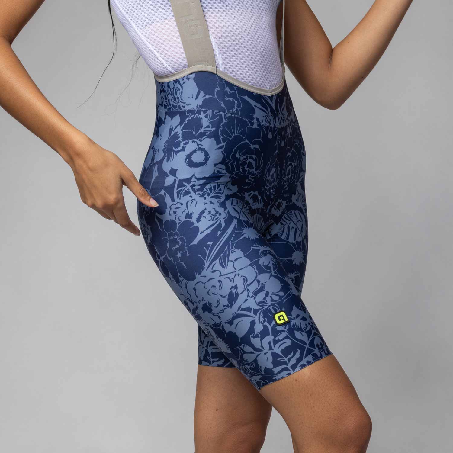 Ale Clothing Sauvage PR-E Womens Bibshorts Blue L