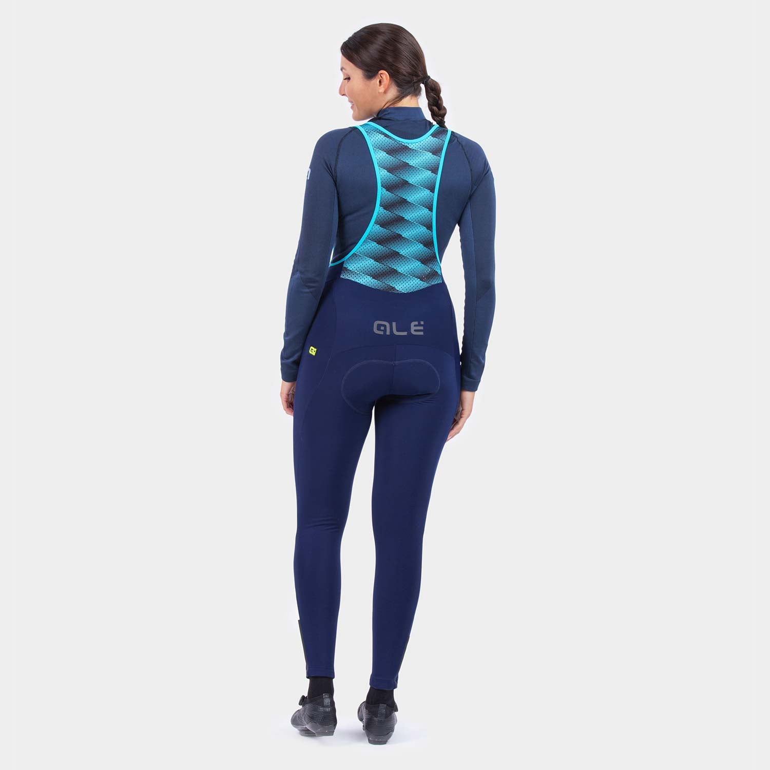 Ale Clothing K-Atmo 2.0 Klimatik Womens Bibtights - L - Navy Klimatik
