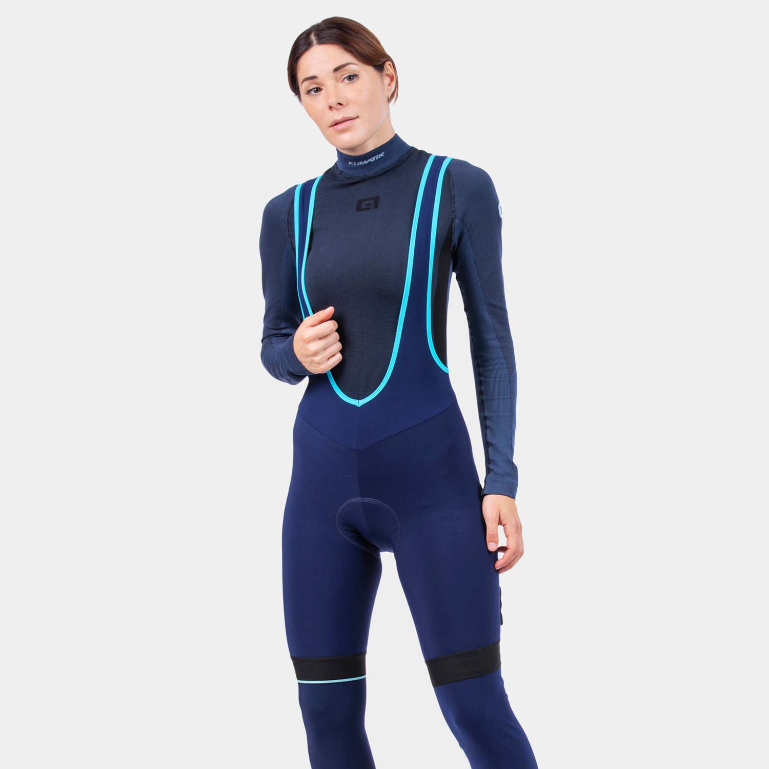 Ale Clothing K-Atmo 2.0 Klimatik WR Wmns Bibshort Navy Blue L