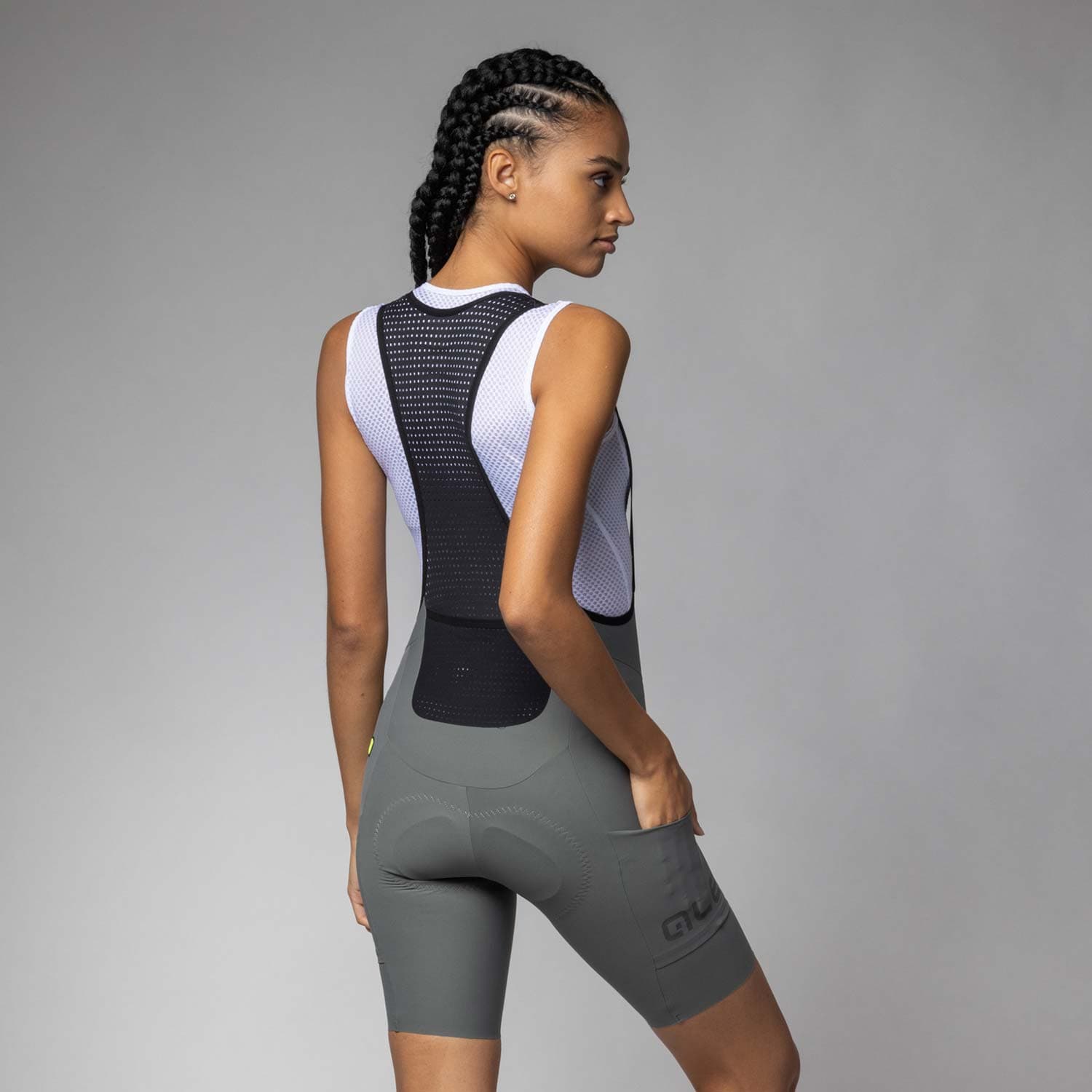 Ale Clothing Gravel-Pro Off Road Womens Bibshorts Brown M