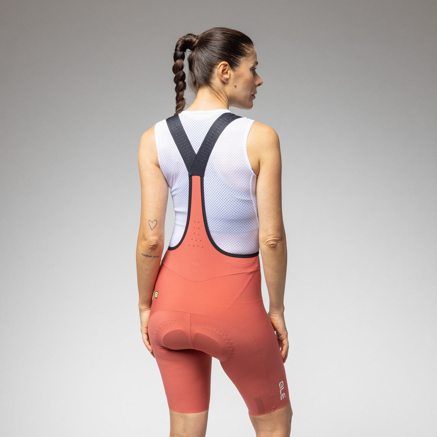 Ale Clothing Go R-EV1 Womens Bibshorts - S - Orange R-EV1