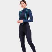Ale Clothing K-Wind Blizzard Klimatik Wmns Bibtights Black/Cyan M