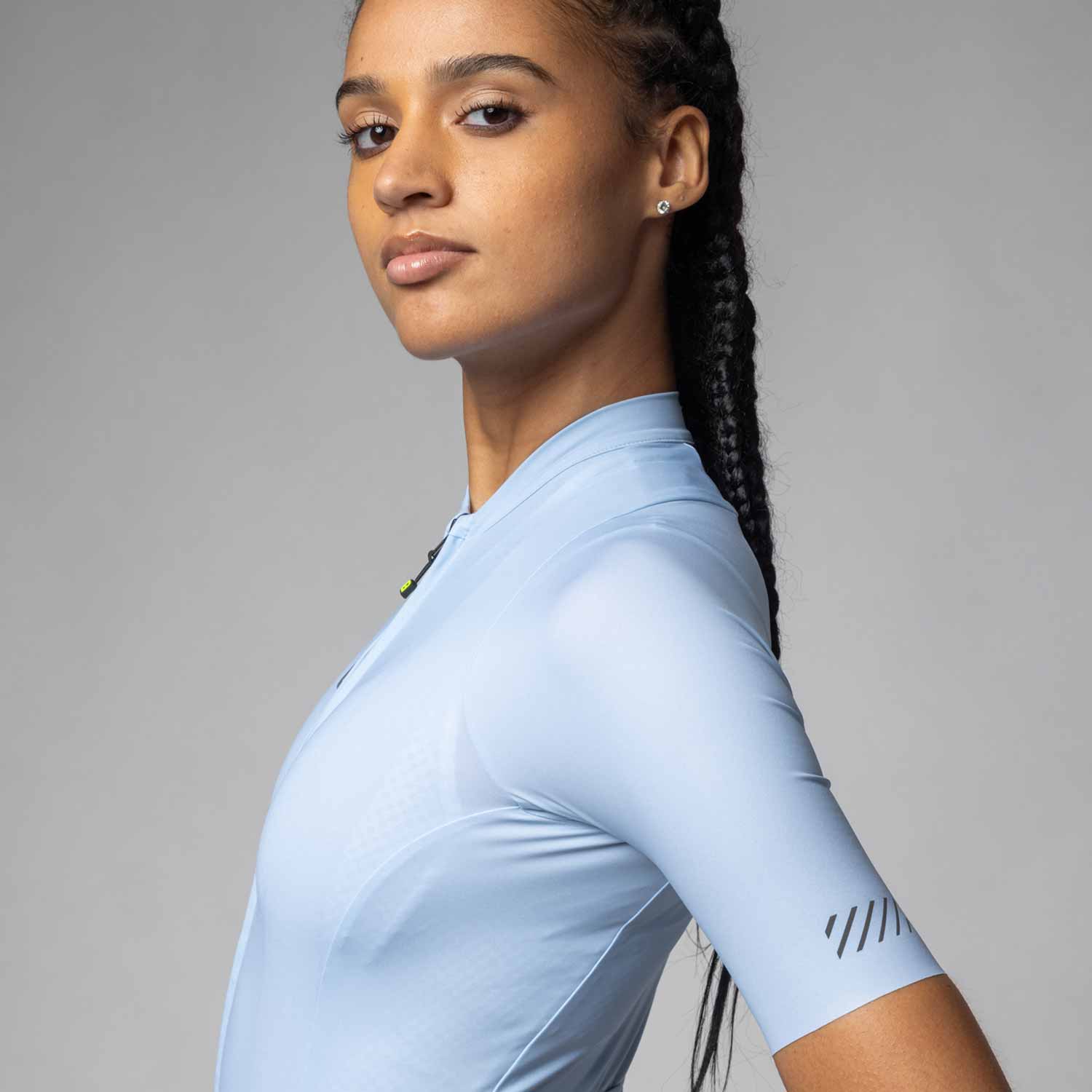 Ale Clothing Colour Block Pragma Womens Short Sleeved Jersey Aqua XS