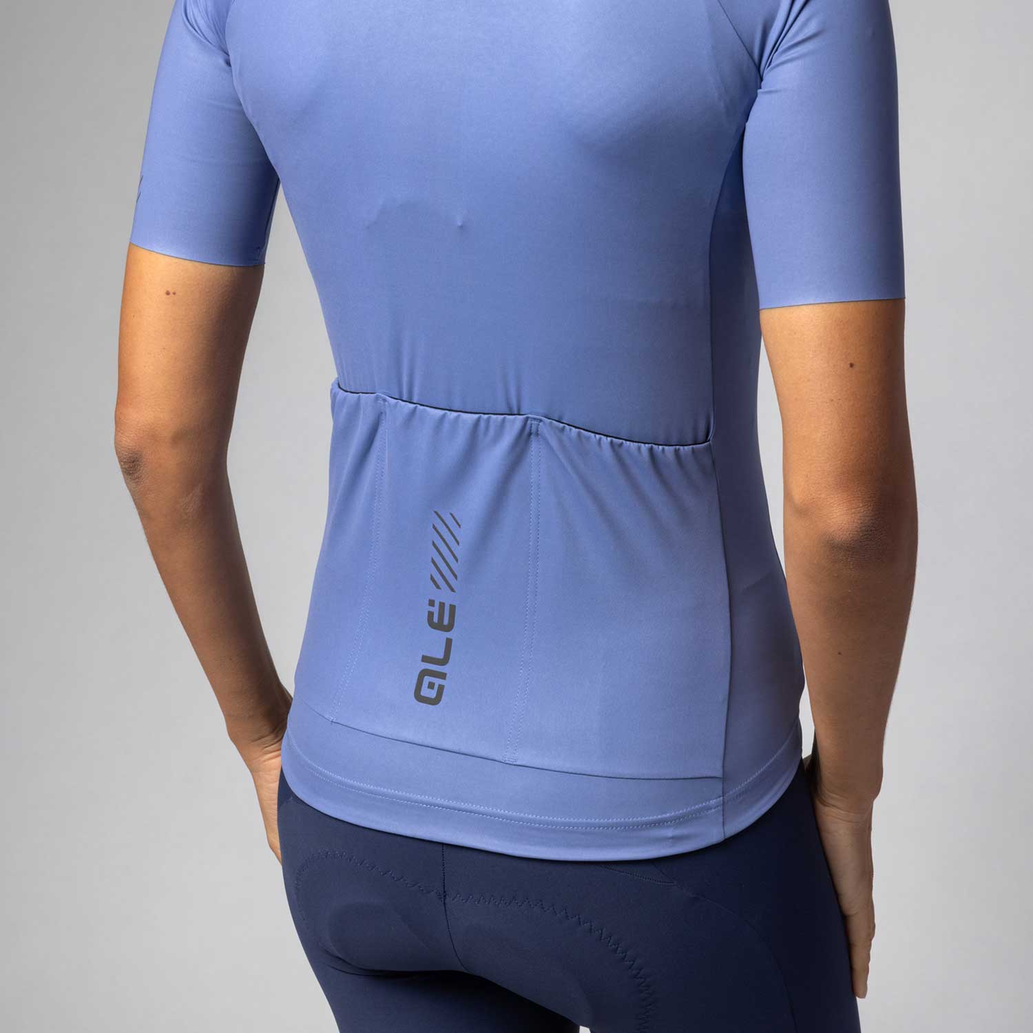 Ale Clothing Color Block Pragma Womens Short Sleeved Jersey Iris XL