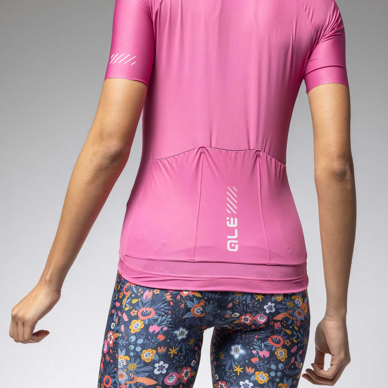 Ale Clothing Colour Block 2.0 Pragma Womens Short Sleeved Jersey - L - Fluropink Pragma