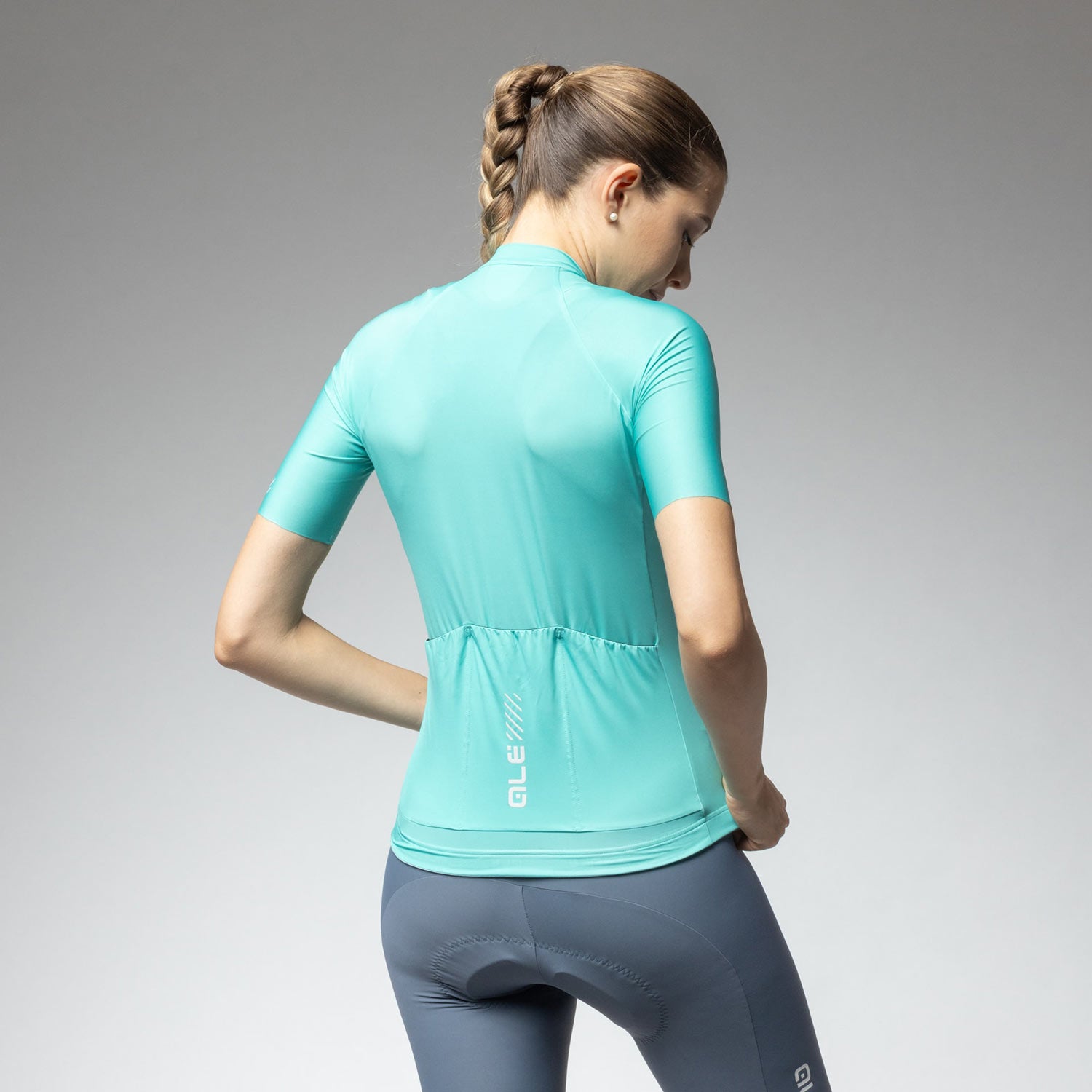 Ale Clothing Colour Block 2.0 Pragma Womens Short Sleeved Jersey - M - Cyan Pragma