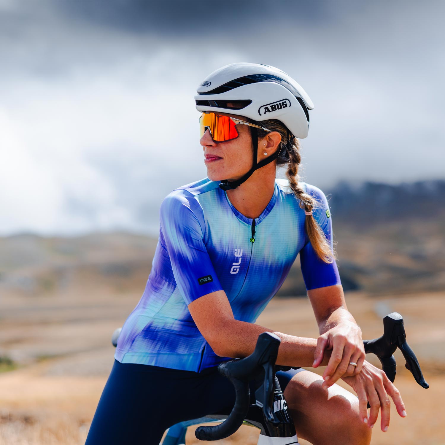 Ale Clothing Argon PR-E Womens Short Sleeved Jersey - M - Blue PR-E