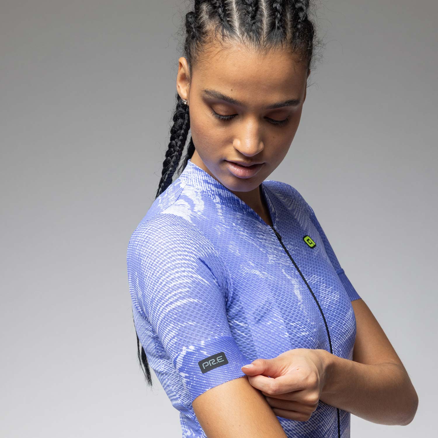 Ale Clothing Fan PR-E Womens Short Sleeved Jersey - S - Blue PR-E