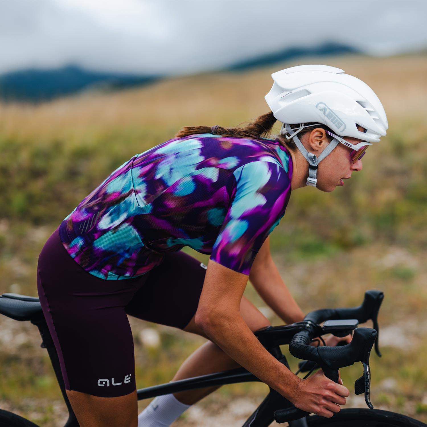 Ale Clothing Jardin 2.0 PR-E Womens Short Sleeved Jersey - XL - Purple PR-E