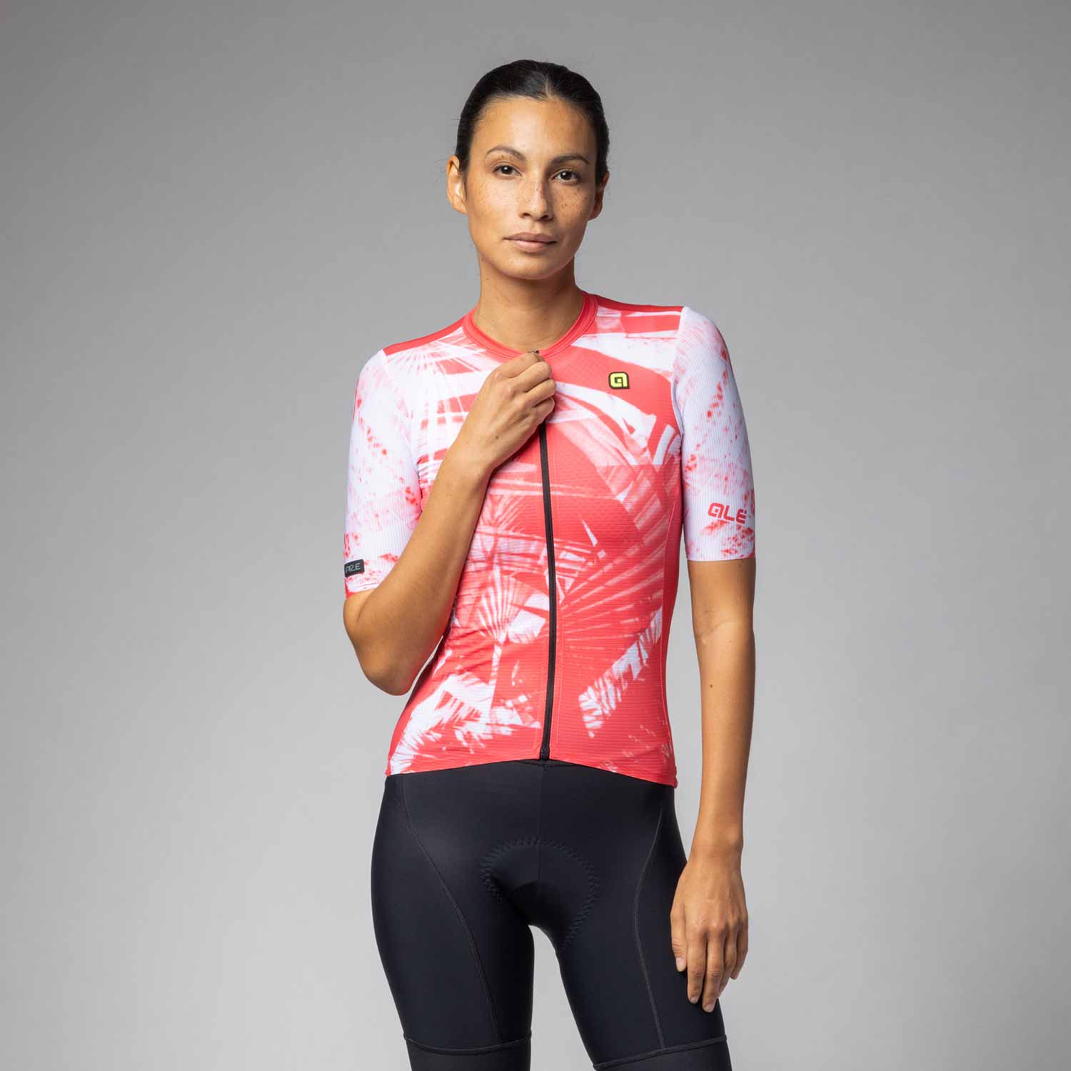 Ale Clothing Palm PR-E SS Wmns Jersey Coral Red M